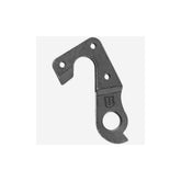 Black alloy M Part gear hanger for bikes, compatible with various brands, designed as a durable and essential bike component.