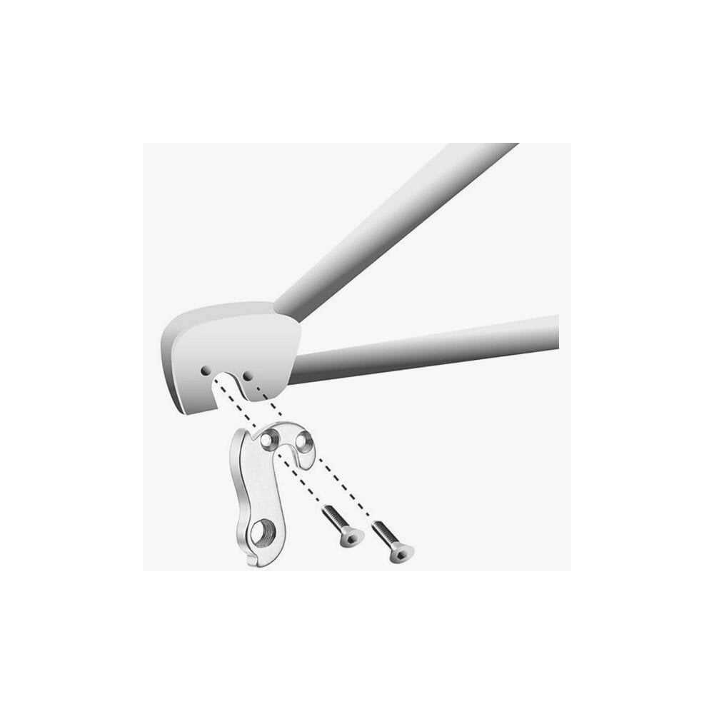M Part gear hanger for bike frames, giant bike hanger component for protection and replacement, shown in a close-up image.