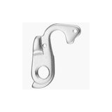 M Part Trek Gear Hanger for bike frame protection and derailleur alignment, showing the black component on a bicycle frame.