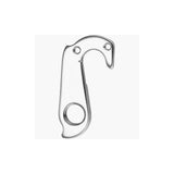 Silver anodized M Part gear hanger for Cervelo bikes, replacement component, showcases the sleek, durable design of the bike part.