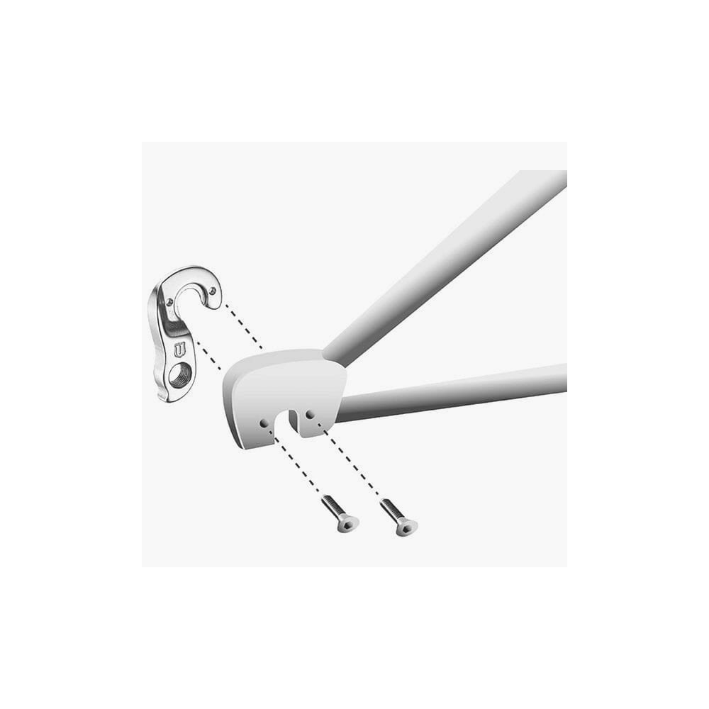 M Part Trek Gear Hanger made of durable 6061 aluminium, designed to protect bike frames and components.