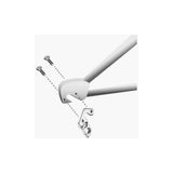M Part gear hanger for Scott bikes, durable replacement bike frame component, shown attached to bike frame in close-up image.