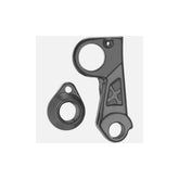 M Part Gear Hanger Cube with Axle Cap for bike frame, durable replacement component, showing the metal hanger and cap in detail.