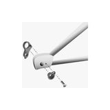M Part Gear Hanger Cube with Axle Cap for bicycles, durable frame protector component, shown with mounting details.