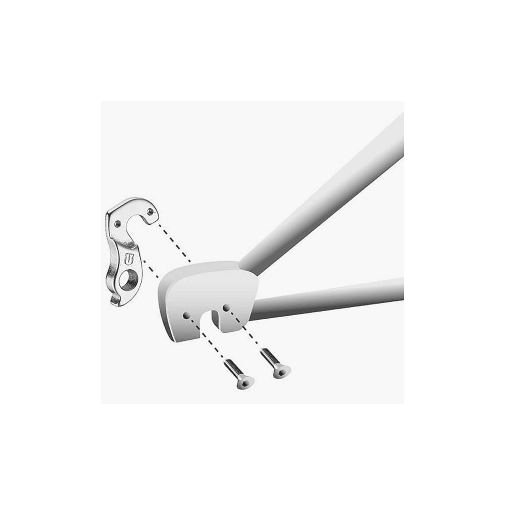 M Part gear hanger for bike frames, durable Stevens bike component designed for protection and reliable gear shifting.