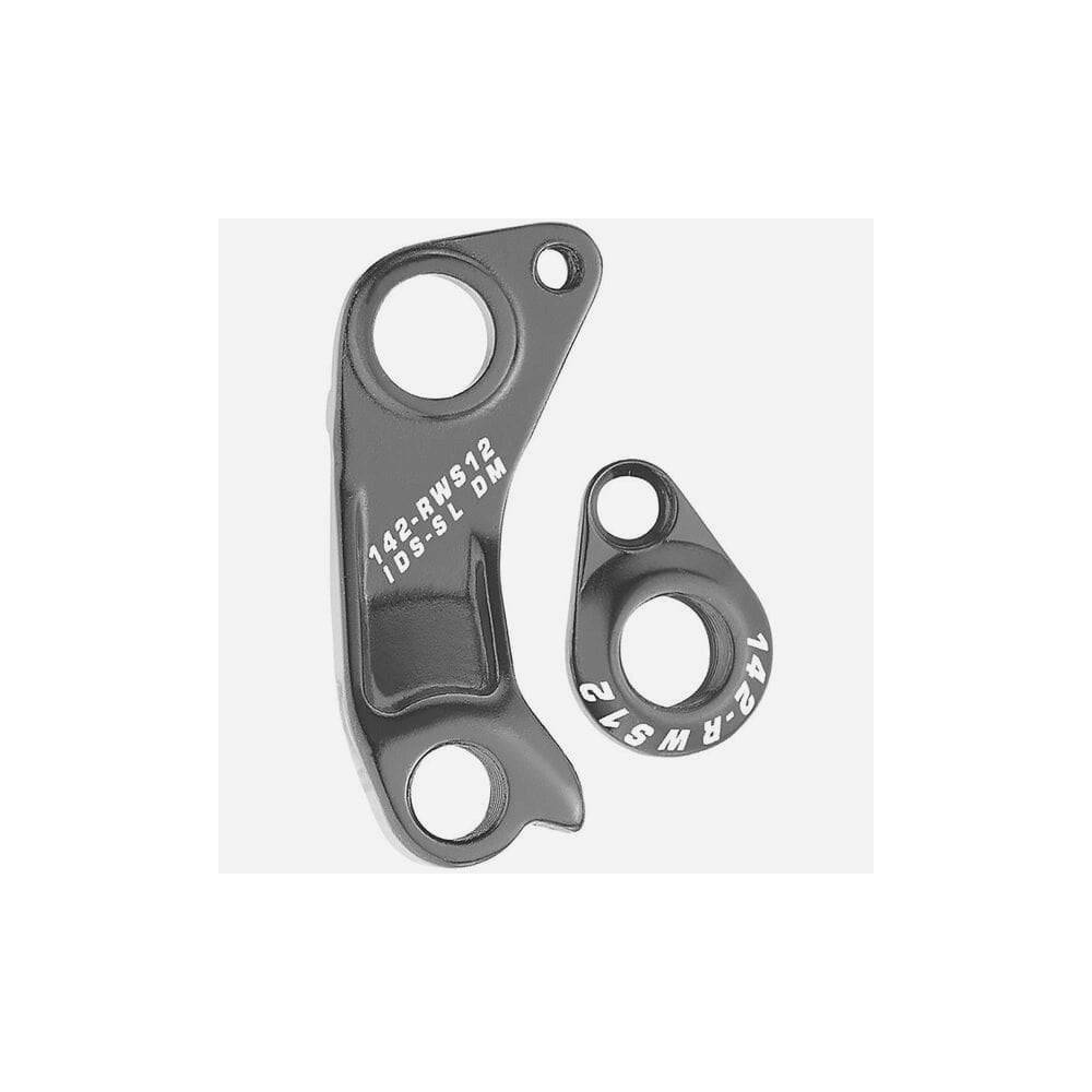 M Part Gear Hanger Scott with Axle Cap, durable bike frame protector component, shown attached to a bicycle frame.