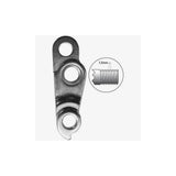 M Part gear hanger direct mount M12 1.5 for bike frame protection, showcasing durable bike component installed on a bicycle.