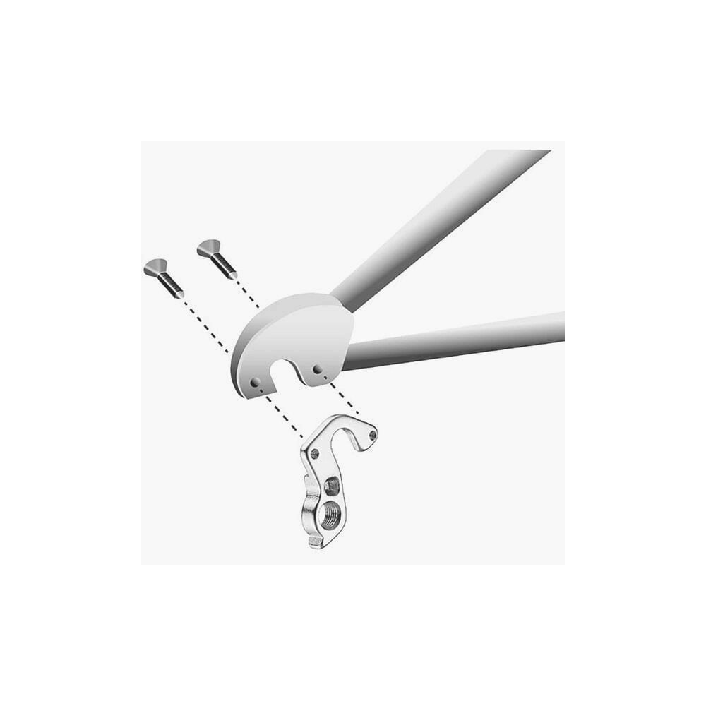 M Part gear hanger replacement for Cannondale bikes, durable bike component part with metal construction.