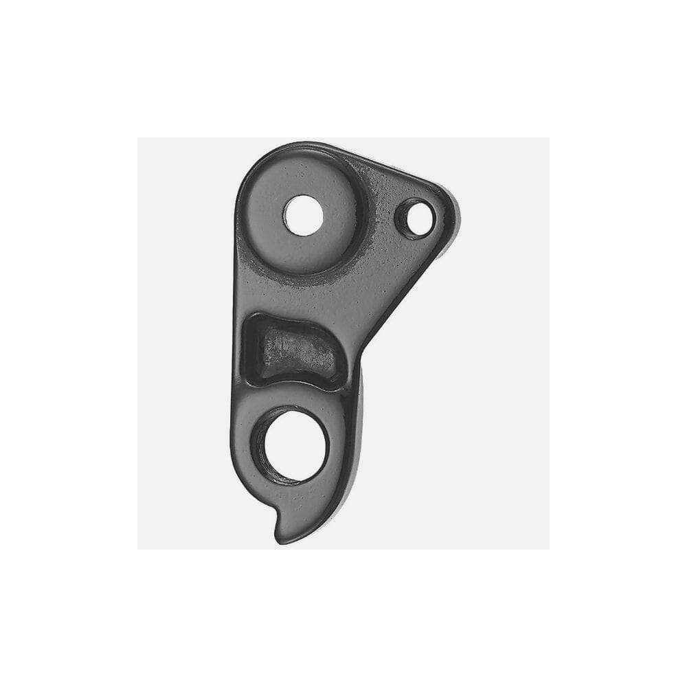 M Part gear hanger for bike frame protection and replacement, showing a sleek metal component designed for secure bike gear attachment.