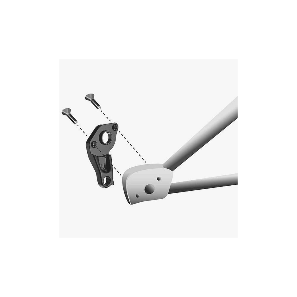 Durable M Part aluminium gear hanger for Lapierre bikes, made from 6061 aluminium, replacement bike component.