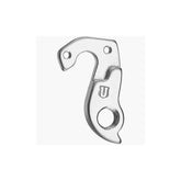 M Part gear hanger for Haibike bike, silver anodized, one size component, durable bike part for gear alignment and repair.