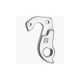 M Part gear hanger for Haibike, silver anodized bike component, one size, designed for bike gear shifting and protection.