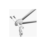 M Part gear hanger for Haibike bike, silver anodised component, one size, bicycle gear part, durable bike component accessory.