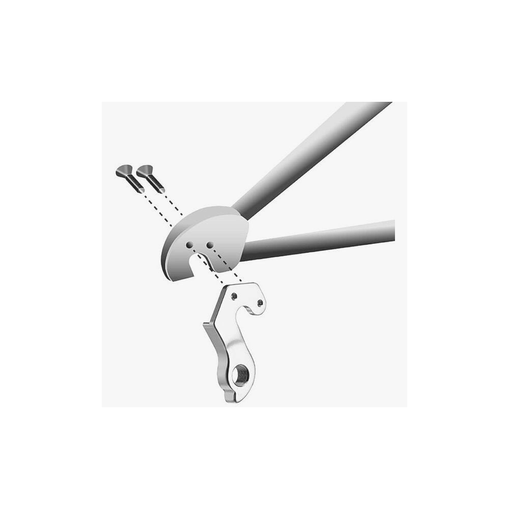 Durable M Part gear hanger for bike frame protection, compatible with BMC bikes, showcasing the replacement component.
