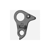 M Part Felt black alloy bike gear hanger, durable frame protector component with a sleek design and secure fit for bike maintenance.