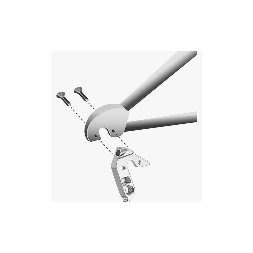 M Part gear hanger for KTM bikes, durable replacement component for motorcycle gear shifting and rear wheel assembly.