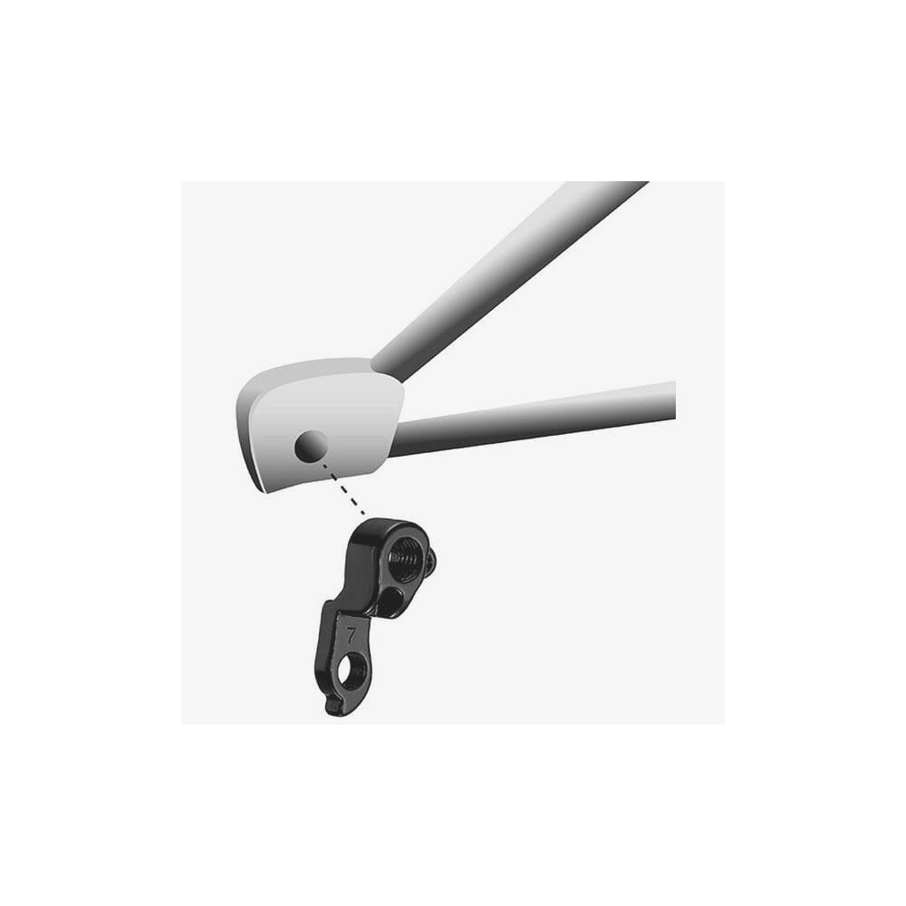 M Part Gear Hanger Bulls Direct Mount M12 bike component, durable frame protector for bike gear shifting and frame protection.