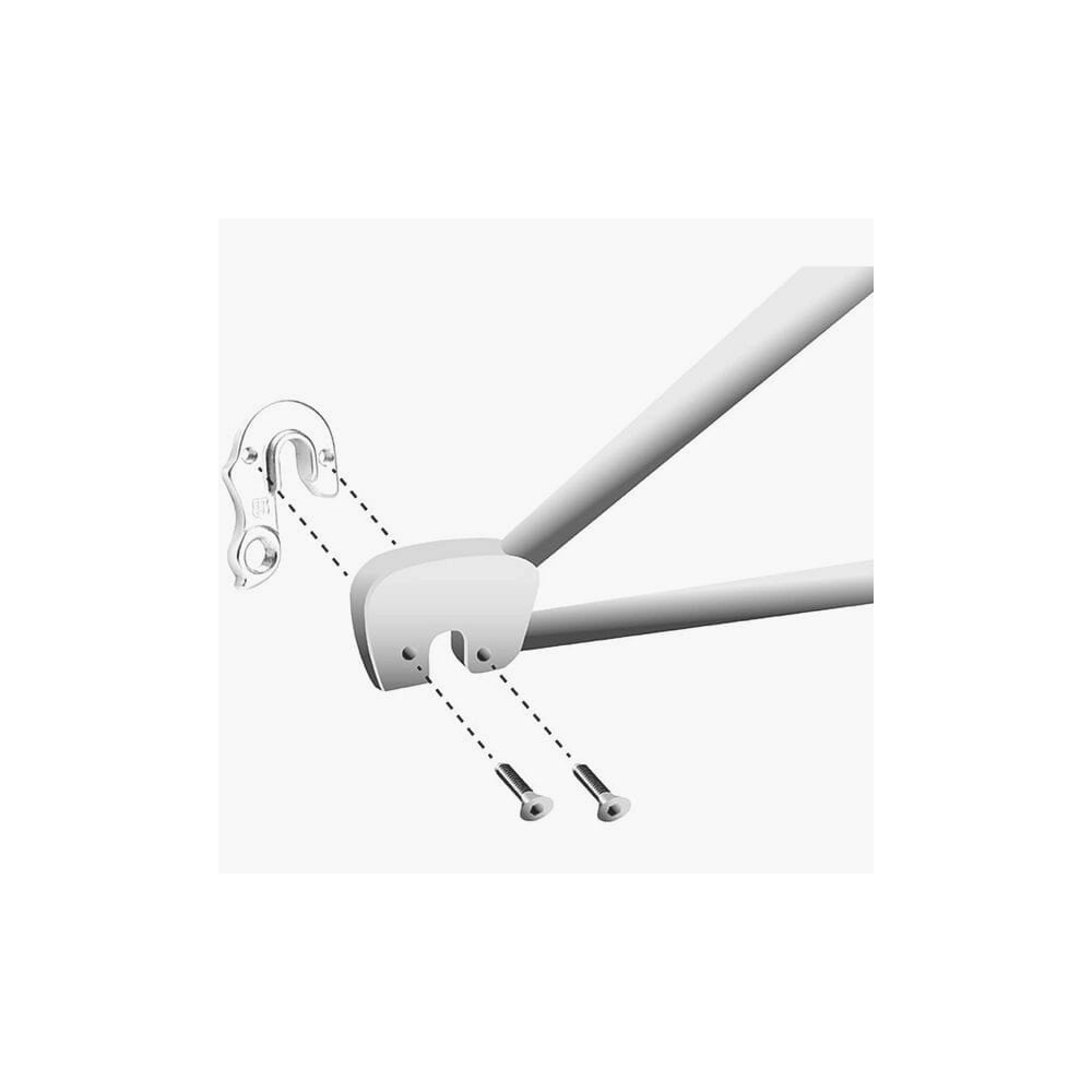 M Part Gear Hanger Bulls Hanger for bike frame protection and precise fit, showcasing the metal component for bike components.