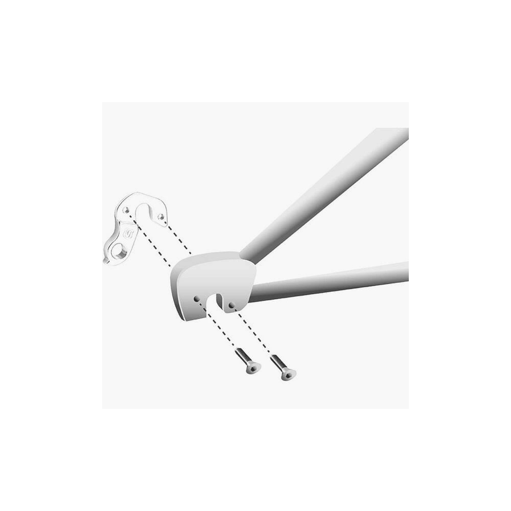 Durable aluminium M Part gear hanger for Scott bikes, designed to protect and support bike frames and components.