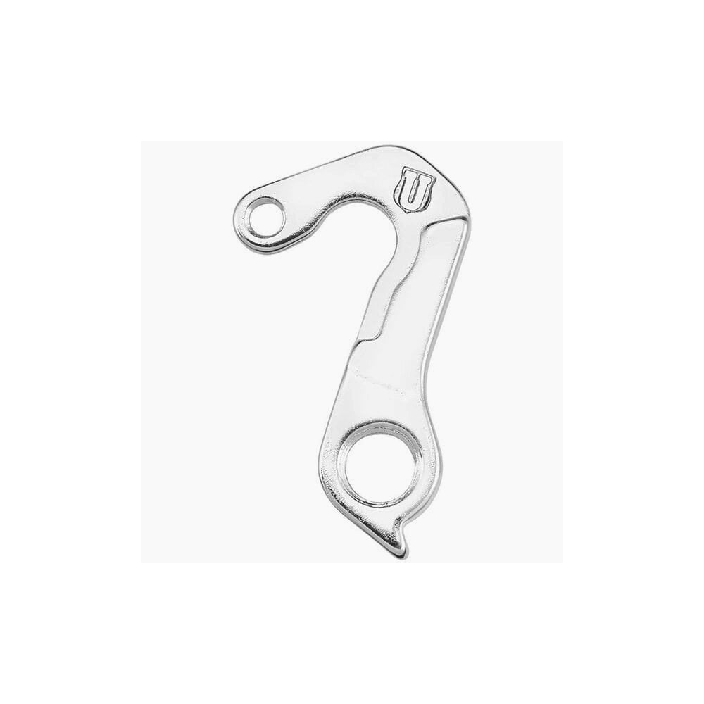 M Part gear hanger for bicycle frame protection and replacement, showing a durable metal component with mounting points.