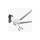 M Part Canyon Black Alloy Bike Frame Protector gear hanger mounted on bike frame, durable black alloy component for gear protection.