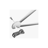 M Part Stevens gear hanger for bike frame protection and replacement, shown attached to a bicycle frame in a close-up view.