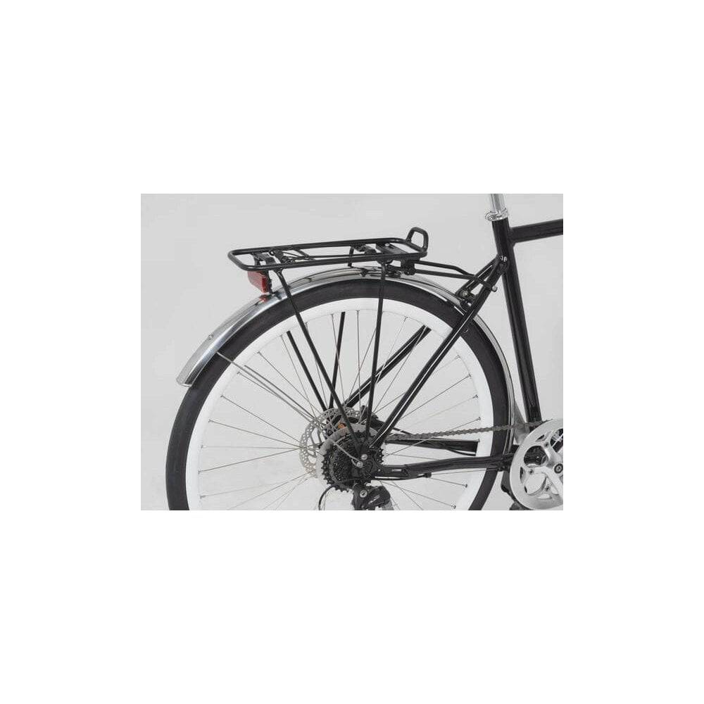 M Part City AVS 700c rear pannier rack in black, compatible with AtranVeloSystem for bicycle accessories.
