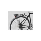 M Part City AVS 700c rear pannier rack in black, compatible with AtranVeloSystem for bicycle accessories.