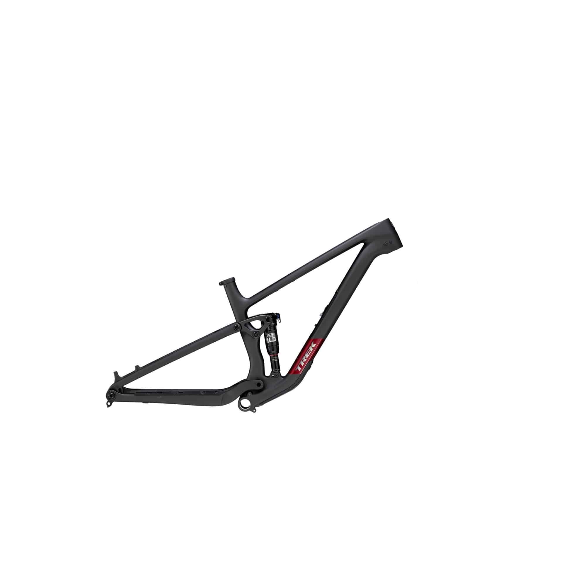Trek Top Fuel C Frameset Gen 4 mountain bike frame with adjustable geometry and fork compatibility, showing the sleek MTB frame design.