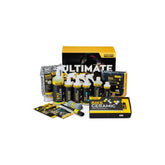 Gtechniq Ultimate Bike Care Kit with ceramic coating for paint protection, workshop setting with bike parts and cleaning supplies