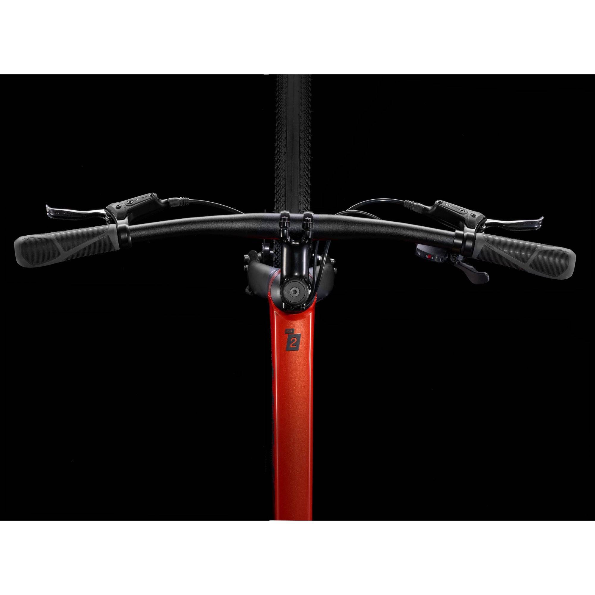 Trek Dual Sport 2 hybrid bike with Shimano 9-speed gears and hydraulic disc brakes, suitable for versatile riding adventures.