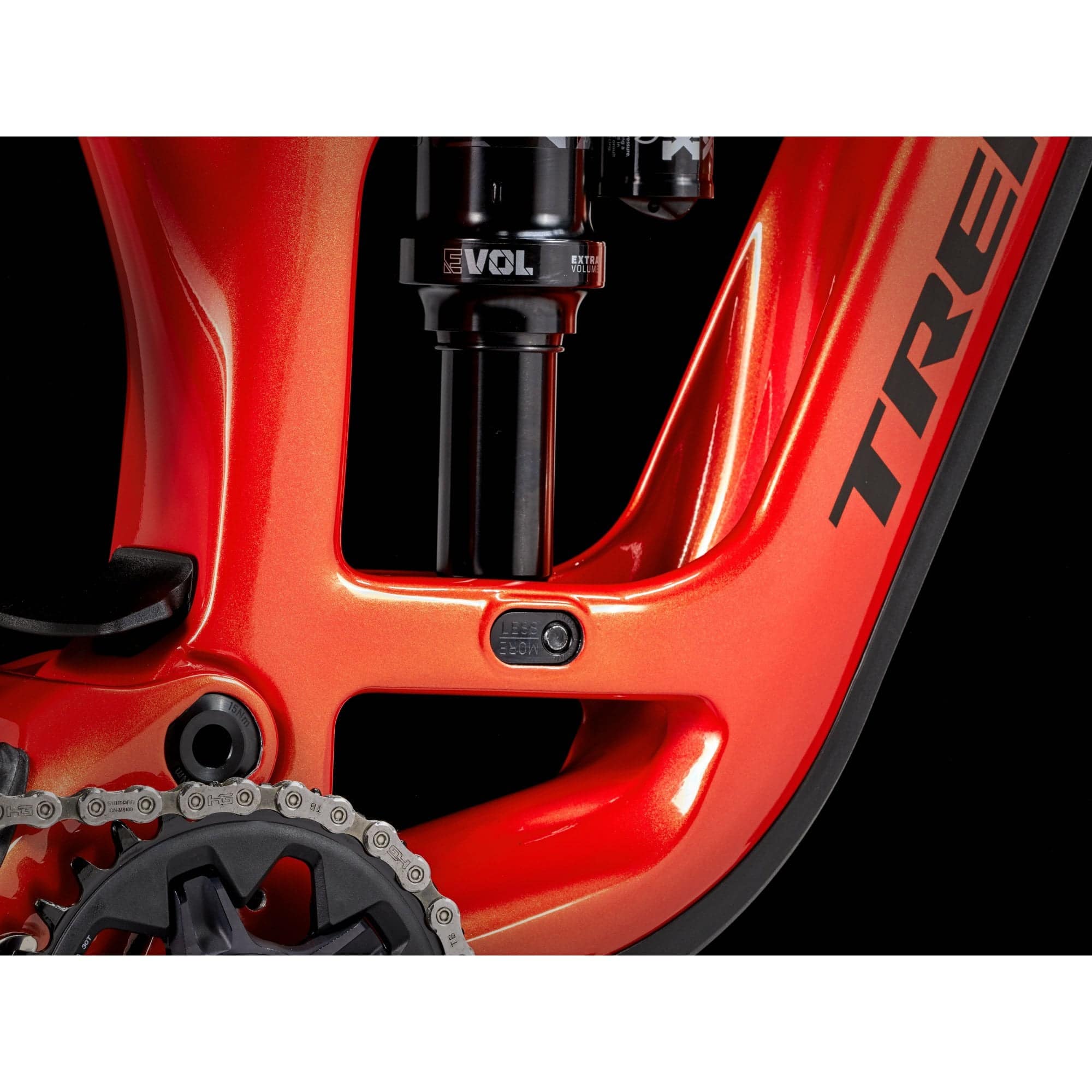 Trek Fuel EX 9.8 XT mountain bike with carbon frame and Shimano Deore XT drivetrain, ready for trail riding.