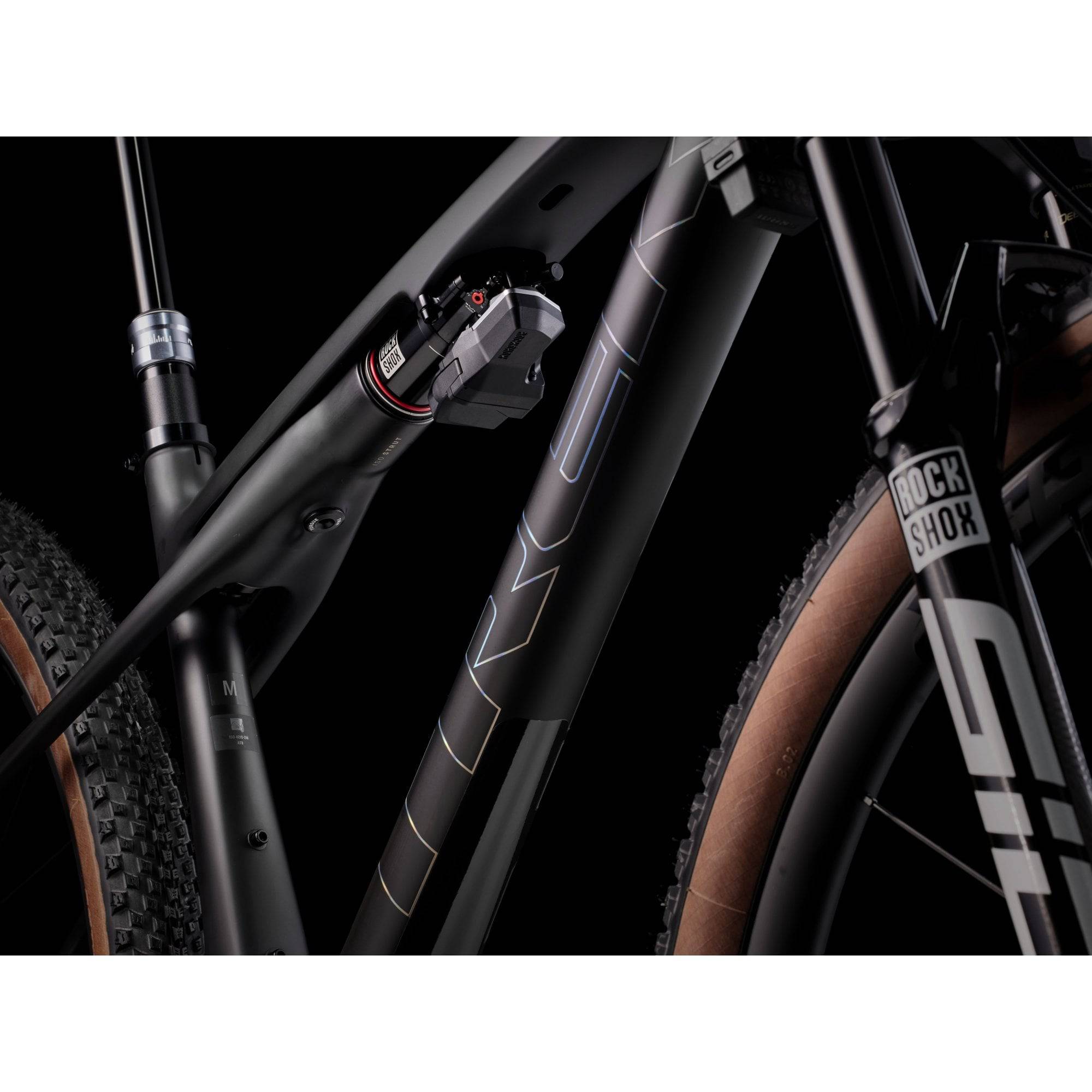Trek Supercaliber SLR 9.9 Flight Attendant Gen 2 mountain bike designed for XC racing, featuring lightweight frame and advanced suspension.