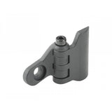 Trek Road Bike Adjustable Chainkeeper in black preventing chain drops on a bicycle component close-up.