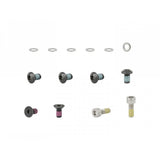 Trek Fetch+ 4 battery assembly hardware kit in black, e-bike replacement components, showing various small hardware parts.