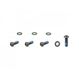 Trek Fetch+ 4 child seat cross bar assembly hardware kit with M8 x 25mm black bolts and components for bike accessories.