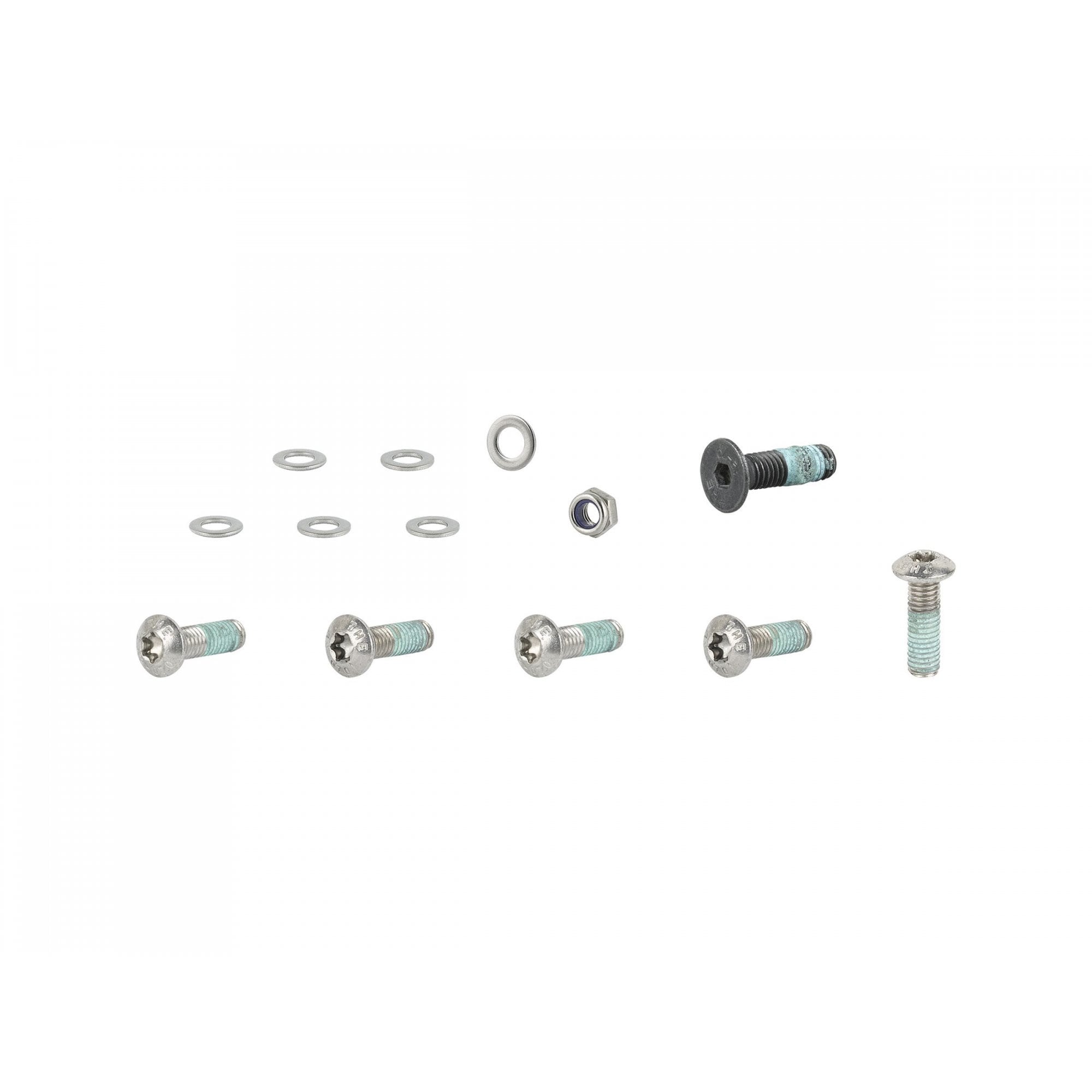 Trek Fetch+ 4 rear fender assembly hardware kit in black with 5mm x 18mm replacement parts, bike components for rear fender.