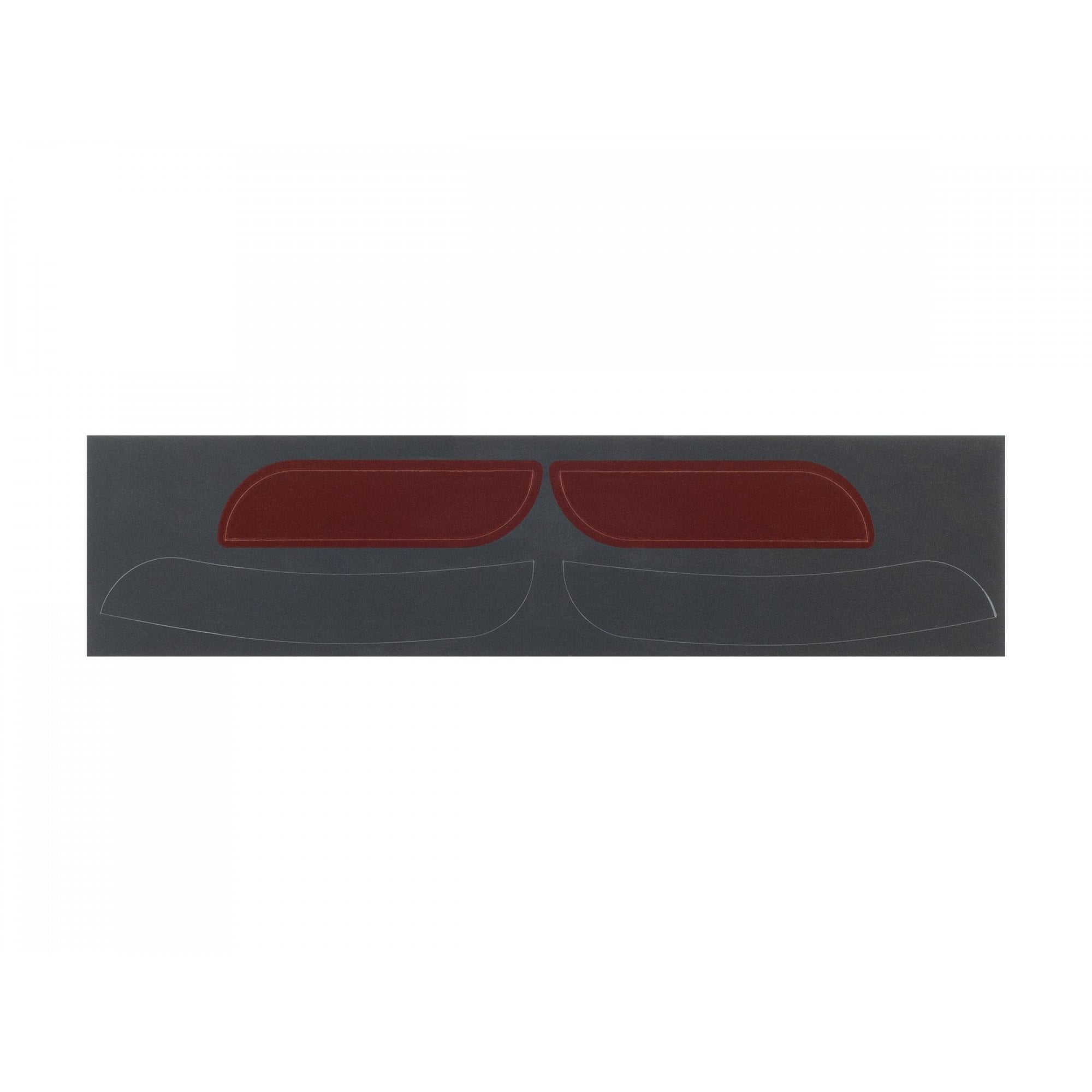 Trek Fetch+ 4 dark red reflector set for e-bikes, enhancing visibility and safety with bright, reflective components.