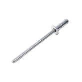 Trek 10mm large flange grey rivet for bike frame fastener, 1/8 inch by 0.460 inch, showing the rivet's head and shaft.