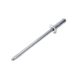 Trek 10mm large flange grey rivet for bike frame fastener, 1/8 inch by 0.460 inch, showing the rivet's head and shaft.