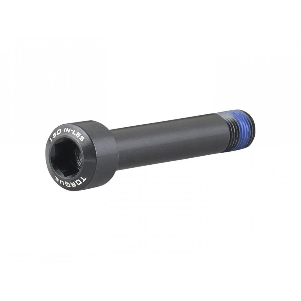 Trek aluminum shock mount fastener for full-suspension bike frames, showing the durable metal component with mounting holes.