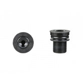Black Prowheel crankarm bolts for Trek bikes, M15 x 22.5mm drivetrain components, shown on a bicycle part.