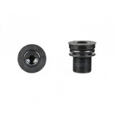 Black Prowheel crankarm bolts for Trek bikes, M15 x 22.5mm drivetrain components, shown on a bicycle part.