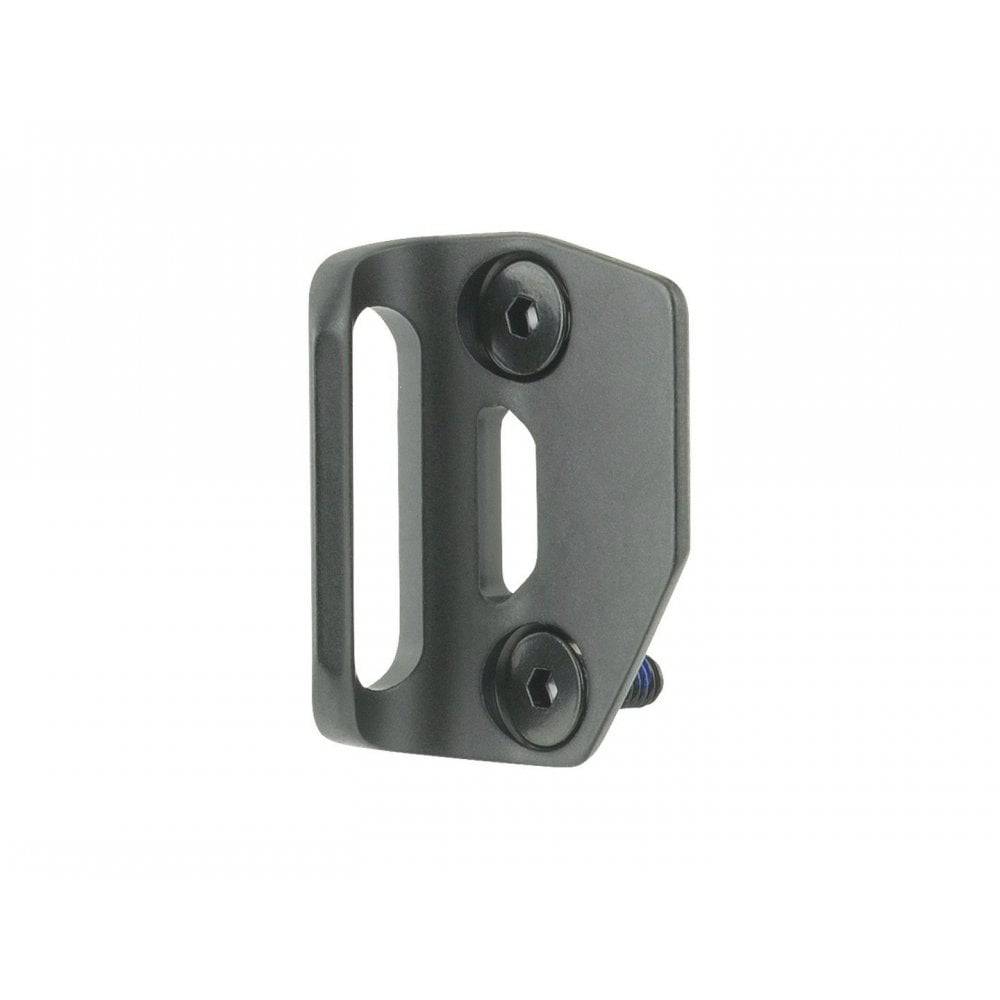 Black Trek road bike front derailleur hanger, durable replacement component for Trek cycling bikes, shown on a bike part image.