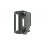Black Trek road bike front derailleur hanger, durable replacement component for Trek cycling bikes, shown on a bike part image.