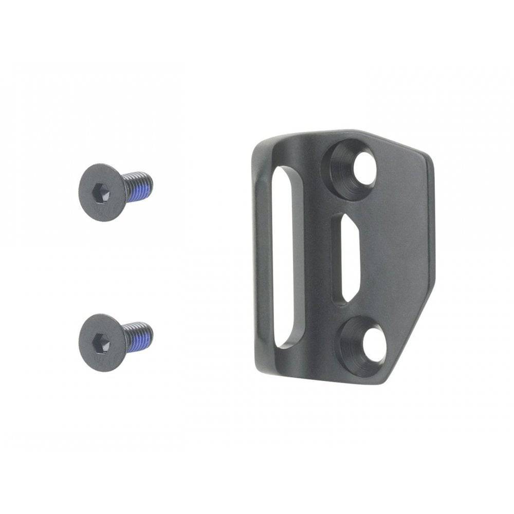 Trek road bike front derailleur hanger in black, durable replacement component for Trek bicycle components.