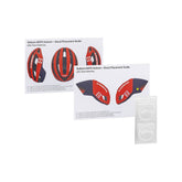 Trek bike accessories including frame protection stickers and Lidl helmet decals for scratch prevention and customization.