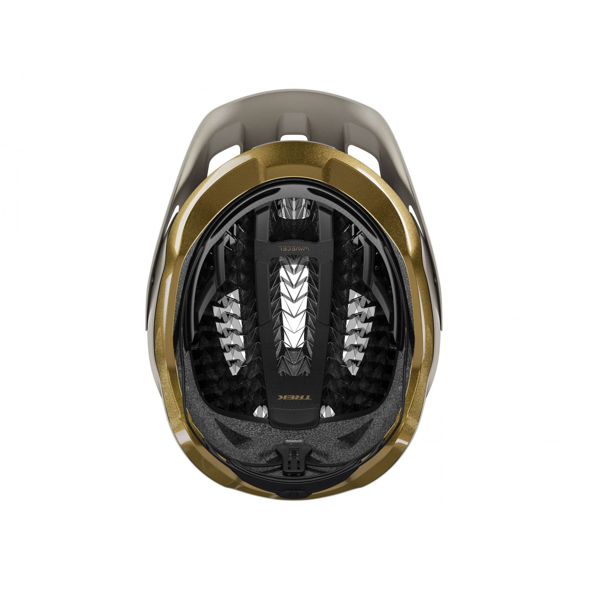 Trek Quantum WaveCel mountain bike helmet with advanced impact protection and aerodynamic design for cycling safety.