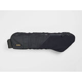 Trek bike packing adventure frame bag attached to a bicycle frame, durable cycling storage accessory for long-distance rides.
