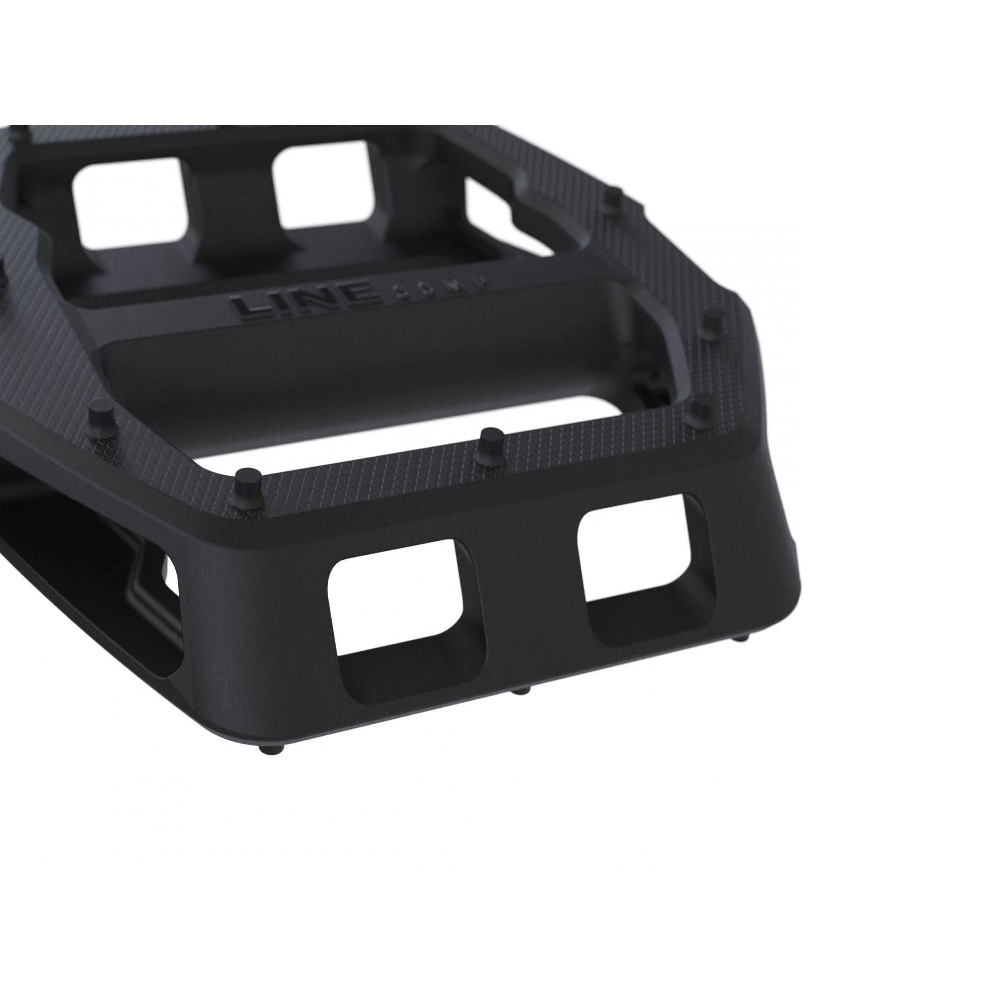 Trek Line Comp flat bike pedal set with durable construction and superior grip, designed for stability and performance.